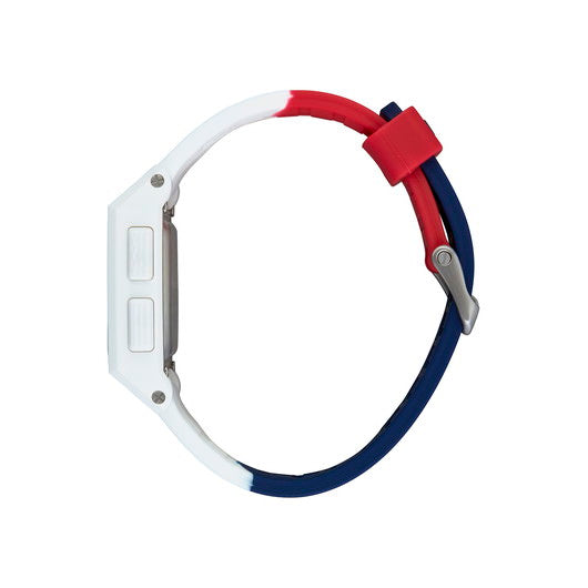 【5年間物損保証】ニクソン 腕時計 メンズ ホワイト×レッド×ブルー Base Tide NIXON NA1104083-00 【国内正規品】