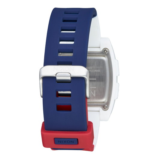 【5年間物損保証】ニクソン 腕時計 メンズ ホワイト×レッド×ブルー Base Tide NIXON NA1104083-00 【国内正規品】