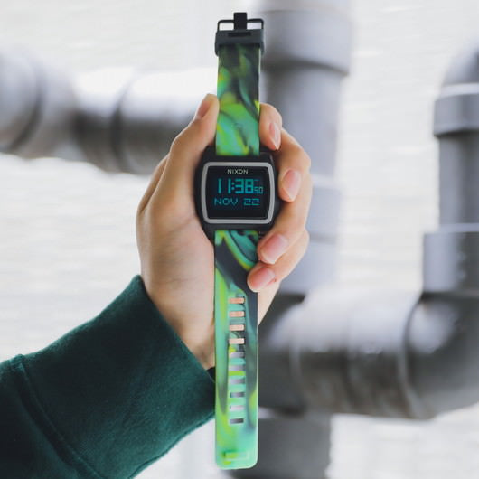 【5年間物損保証】ニクソン 腕時計 メンズ グリーンジュエリーフィッシュ Base Tide NIXON NA11043177-00 【国内正規品】