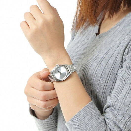 【5年間物損保証】ニクソン 腕時計 レディース シルバー Medium Time Teller NIXON NA11301920-00 【国内正規品】