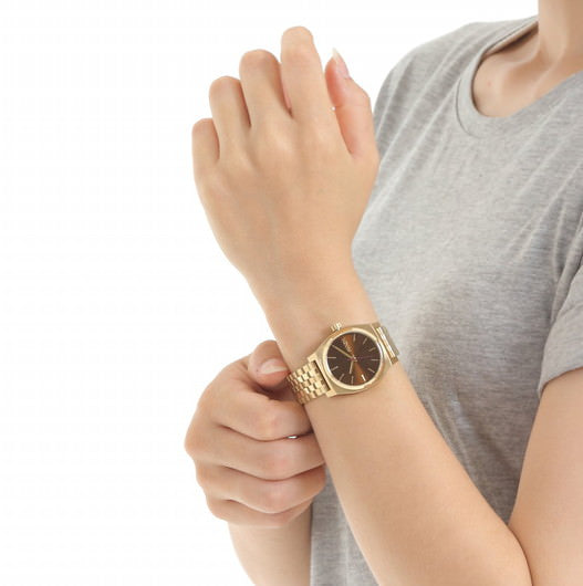 【5年間物損保証】ニクソン 腕時計 レディース ゴールド Medium Time Teller NIXON NA11302803-00 【国内正規品】