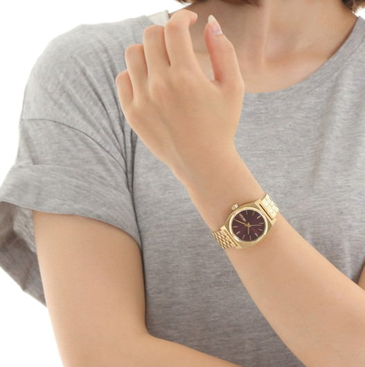 【5年間物損保証】ニクソン 腕時計 レディース ゴールド Medium Time Teller NIXON NA11302809-00 【国内正規品】