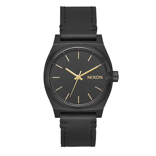 【5年間物損保証】ニクソン 腕時計 レディース ブラック Medium Time Teller Leather NIXON NA1172001-00 【国内正規品】