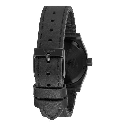 【5年間物損保証】ニクソン 腕時計 レディース ブラック Medium Time Teller Leather NIXON NA1172001-00 【国内正規品】