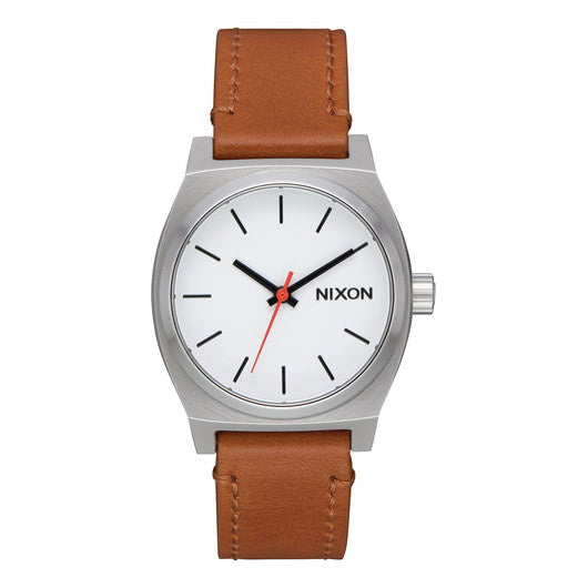 【5年間物損保証】ニクソン 腕時計 レディース サドルブラウン Medium Time Teller Leather NIXON NA11722312-00 【国内正規品】
