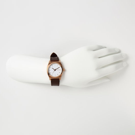【5年間物損保証】ニクソン 腕時計 レディース ブラウン Medium Time Teller Leather NIXON NA11722630-00 【国内正規品】