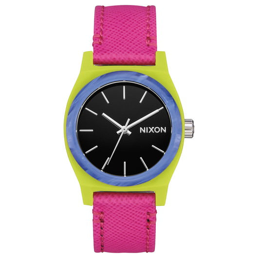 【5年間物損保証】ニクソン 腕時計 レディース マジェンタ Medium Time Teller Leather NIXON NA11723152-00 【国内正規品】