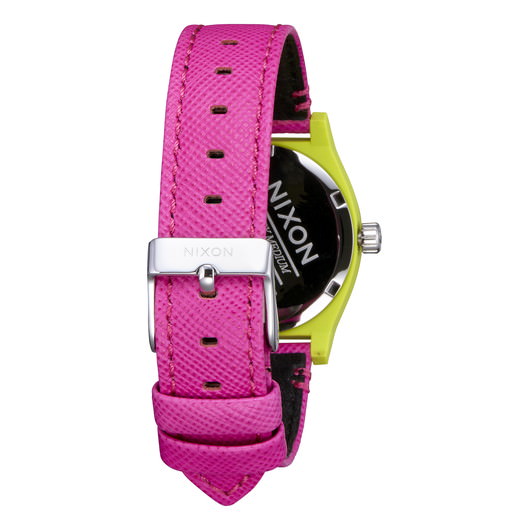 【5年間物損保証】ニクソン 腕時計 レディース マジェンタ Medium Time Teller Leather NIXON NA11723152-00 【国内正規品】