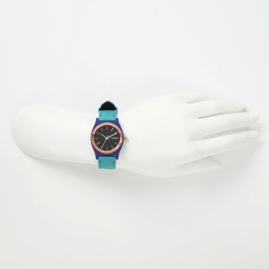 【5年間物損保証】ニクソン 腕時計 レディース ターコイズ Medium Time Teller Leather NIXON NA11723153-00 【国内正規品】