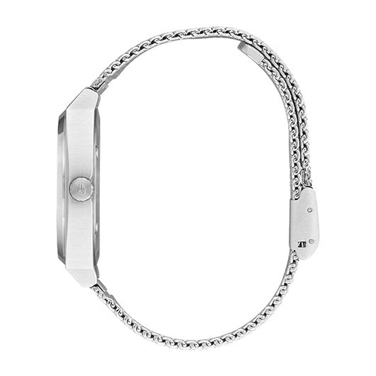 【5年間物損保証】ニクソン 腕時計 レディース シルバー Time Teller Milanese NIXON NA11871920-00 【国内正規品】