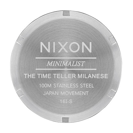 【5年間物損保証】ニクソン 腕時計 レディース シルバー Time Teller Milanese NIXON NA11871920-00 【国内正規品】