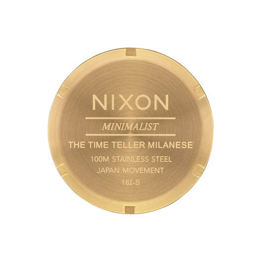 【5年間物損保証】ニクソン 腕時計 レディース ゴールド Time Teller Milanese NIXON NA11872807-00 【国内正規品】