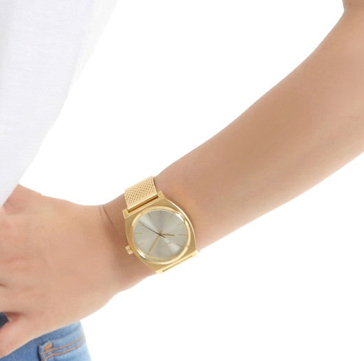 【5年間物損保証】ニクソン 腕時計 レディース ゴールド Time Teller Milanese NIXON NA11872807-00 【国内正規品】