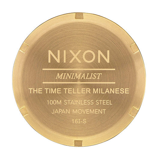 【5年間物損保証】ニクソン 腕時計 レディース ゴールド Time Teller Milanese NIXON NA1187502-00 【国内正規品】