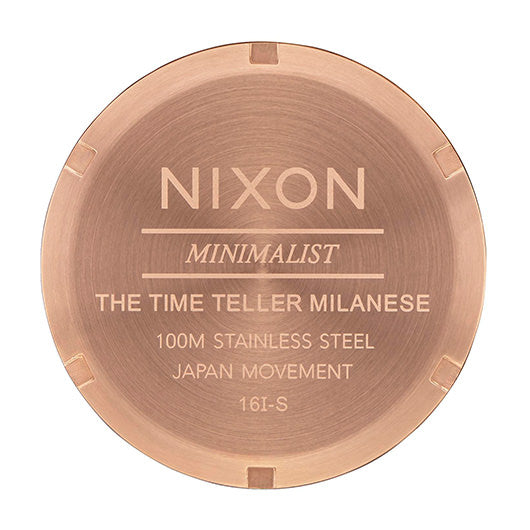 【5年間物損保証】ニクソン 腕時計 レディース ローズゴールド Time Teller Milanese NIXON NA1187897-00 【国内正規品】