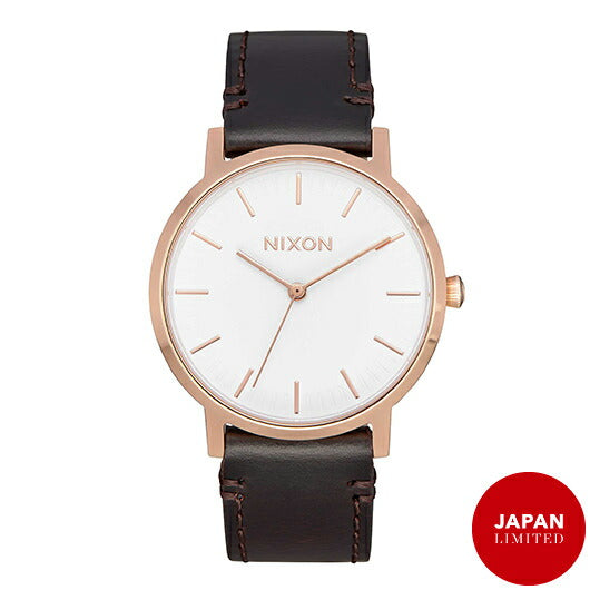 【5年間物損保証】ニクソン 腕時計 メンズ ブラウン Porter 35 Leather NIXON NA11992524-00 【国内正規品】