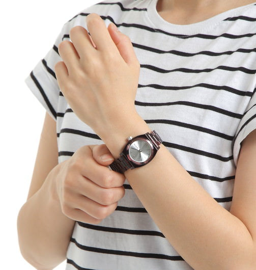 【5年間物損保証】ニクソン 腕時計 レディース レッドブラウン Medium Time Teller Acetate NIXON NA1214200-00 【国内正規品】