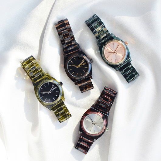 【5年間物損保証】ニクソン 腕時計 レディース レッドブラウン Medium Time Teller Acetate NIXON NA1214200-00 【国内正規品】