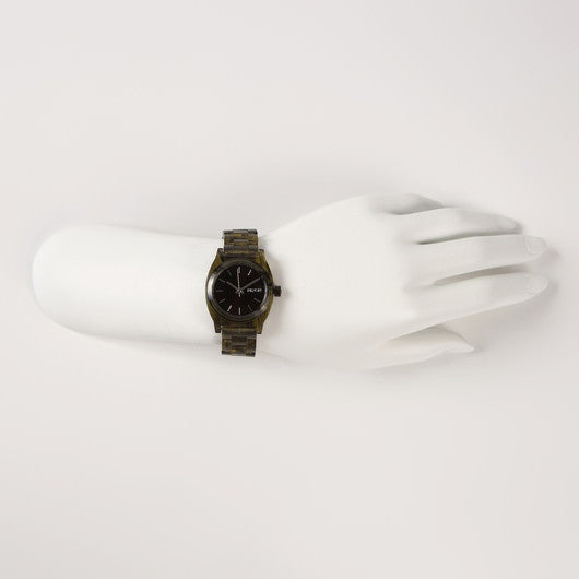 【5年間物損保証】ニクソン 腕時計 レディース オリーブ Medium Time Teller Acetate NIXON NA1214333-00 【国内正規品】