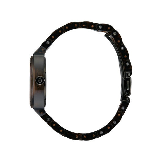 【5年間物損保証】ニクソン 腕時計 レディース ブラウン Medium Time Teller Acetate NIXON NA1214400-00 【国内正規品】