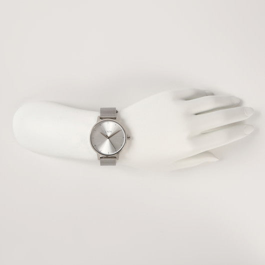 【5年間物損保証】ニクソン 腕時計 レディース シルバー Kensington Milanese NIXON NA12291920-00 【国内正規品】
