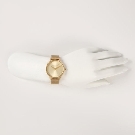 【5年間物損保証】ニクソン 腕時計 レディース ゴールド Kensington Milanese NIXON NA1229502-00 【国内正規品】