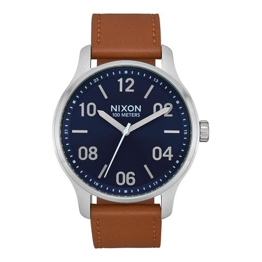 【5年間物損保証】ニクソン 腕時計 メンズ ブラウン Patrol Leather NIXON NA12432186-00 【国内正規品】