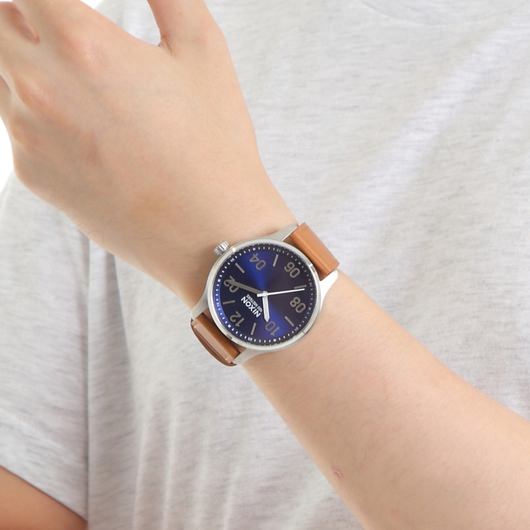 【5年間物損保証】ニクソン 腕時計 メンズ ブラウン Patrol Leather NIXON NA12432186-00 【国内正規品】