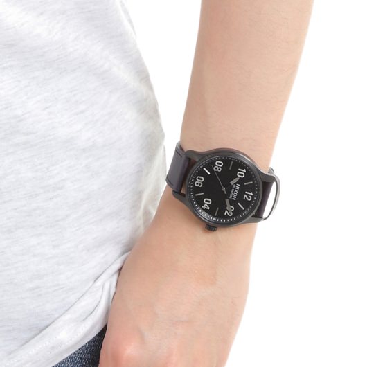 【5年間物損保証】ニクソン 腕時計 メンズ ブラック Patrol Leather NIXON NA12432998-00 【国内正規品】