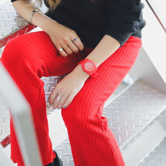 【5年間物損保証】ニクソン 腕時計 メンズ レッド Time Teller P Corp NIXON NA12483008-00 【国内正規品】