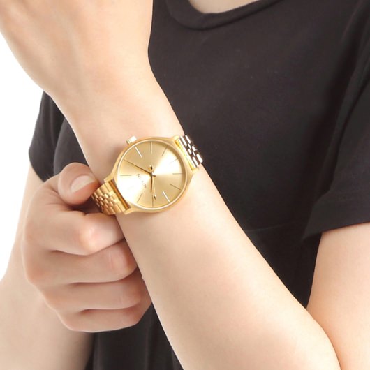【5年間物損保証】ニクソン 腕時計 レディース ゴールド Clique NIXON NA1249502-00 【国内正規品】