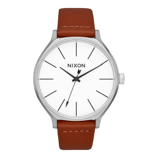 【5年間物損保証】ニクソン 腕時計 レディース ブラウン Clique Leather NIXON NA12501113-00 【国内正規品】