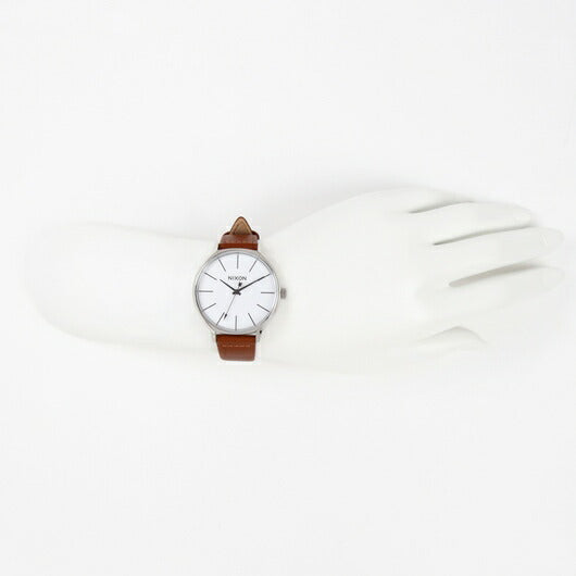 【5年間物損保証】ニクソン 腕時計 レディース ブラウン Clique Leather NIXON NA12501113-00 【国内正規品】