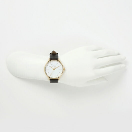 【5年間物損保証】ニクソン 腕時計 レディース ブラック Clique Leather NIXON NA12501964-00 【国内正規品】
