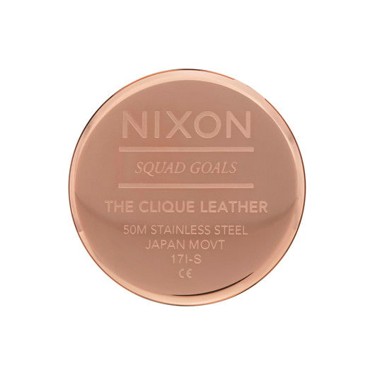 【5年間物損保証】ニクソン 腕時計 レディース グレー Clique Leather NIXON NA12502239-00 【国内正規品】