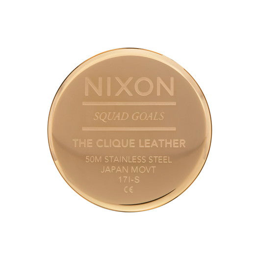 【5年間物損保証】ニクソン 腕時計 レディース ブラック Clique Leather NIXON NA12503157-00 【国内正規品】