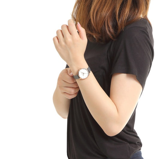 【5年間物損保証】ニクソン 腕時計 レディース グレー Medium Kensington Leather NIXON NA12612239-00 【国内正規品】