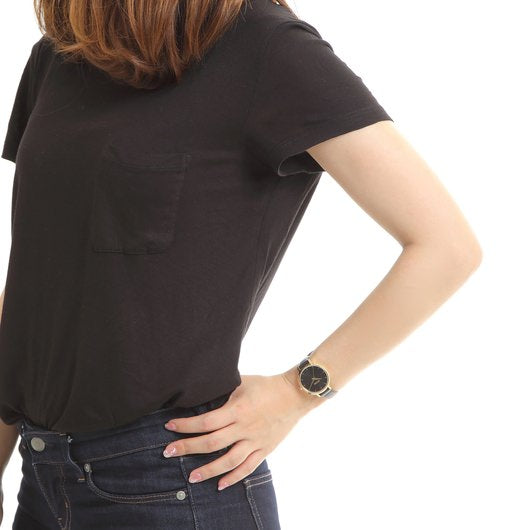 【5年間物損保証】ニクソン 腕時計 レディース ブラック Medium Kensington Leather NIXON NA1261513-00 【国内正規品】