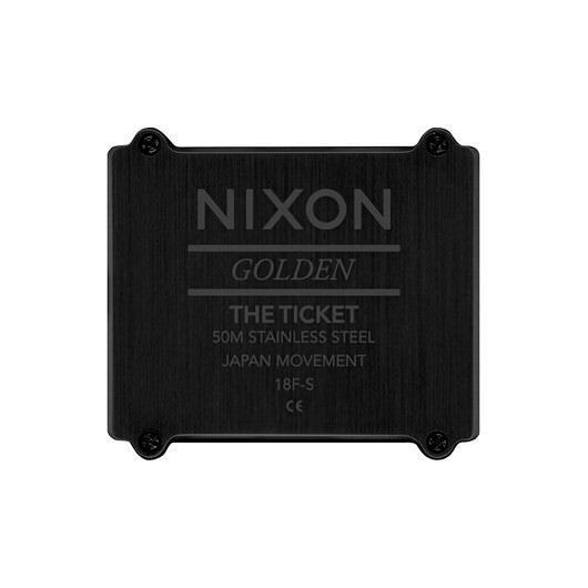 【5年間物損保証】ニクソン 腕時計 メンズ ブラック Ticket II NIXON NA1262001-00 【国内正規品】