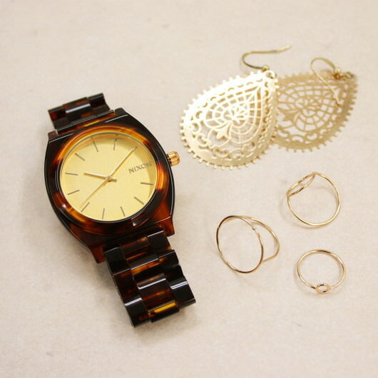 【5年間物損保証】ニクソン 腕時計 レディース モラセス Time Teller Acetate NIXON NA3271424-00 【国内正規品】