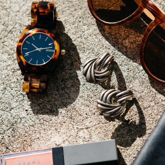 【5年間物損保証】ニクソン 腕時計 レディース べっ甲 Time Teller Acetate NIXON NA3272513-00 【国内正規品】