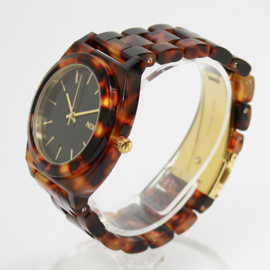 【5年間物損保証】ニクソン 腕時計 レディース べっ甲 Time Teller Acetate NIXON NA3272513-00 【国内正規品】