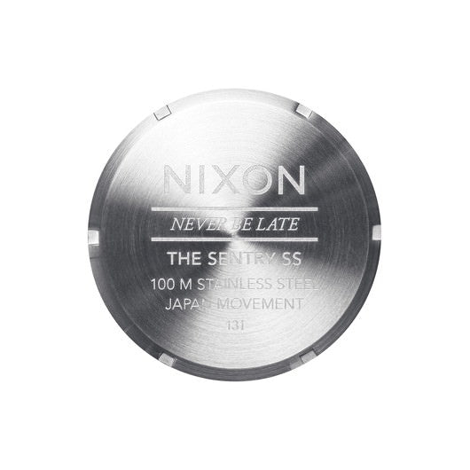 【5年間物損保証】ニクソン 腕時計 メンズ シルバー Sentry SS NIXON NA3561258-00 【国内正規品】
