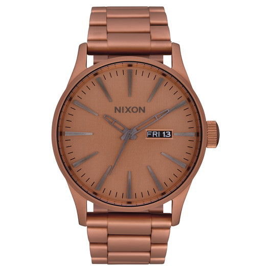【5年間物損保証】ニクソン 腕時計 メンズ マットコッパー Sentry SS NIXON NA3563165-00 【国内正規品】
