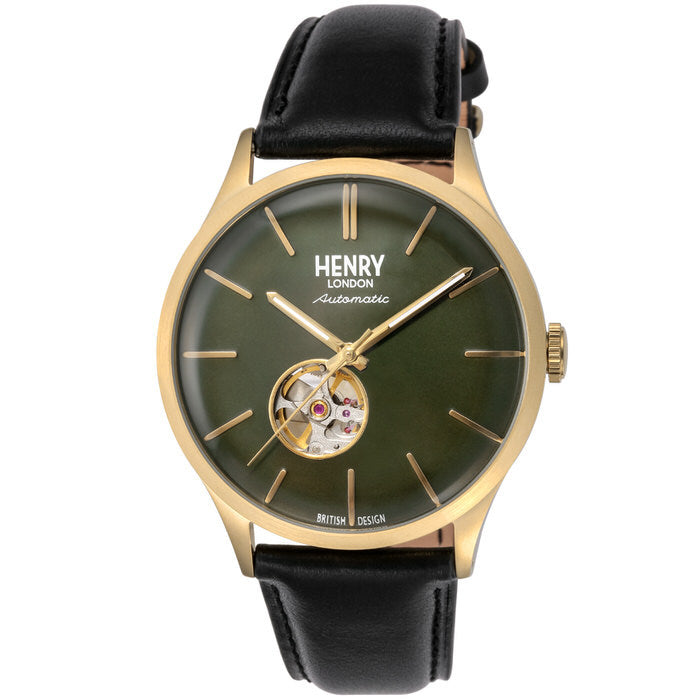 ヘンリーロンドン 腕時計 メンズ グリーン HL42AS0282 HENRY LONDON 【正規輸入品】