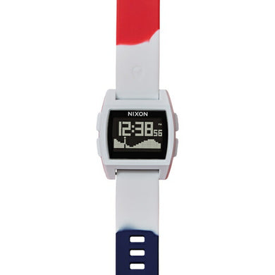 【5年間物損保証】ニクソン 腕時計 メンズ ホワイト×レッド×ブルー Base Tide NIXON NA1104083-00 【国内正規品】
