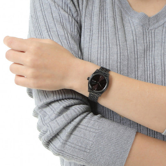 【5年間物損保証】ニクソン 腕時計 レディース ブラック Medium Time Teller NIXON NA1130001-00 【国内正規品】
