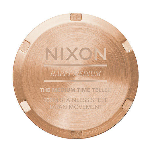 【5年間物損保証】ニクソン 腕時計 レディース ローズゴールド Medium Time Teller NIXON NA11302763-00 【国内正規品】