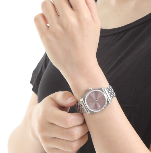 【5年間物損保証】ニクソン 腕時計 レディース シルバー Medium Time Teller NIXON NA11302878-00 【国内正規品】