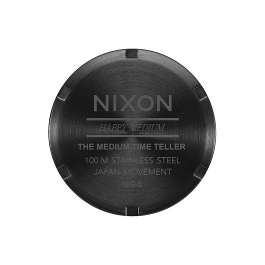 【5年間物損保証】ニクソン 腕時計 レディース ブラック Medium Time Teller Leather NIXON NA1172001-00 【国内正規品】